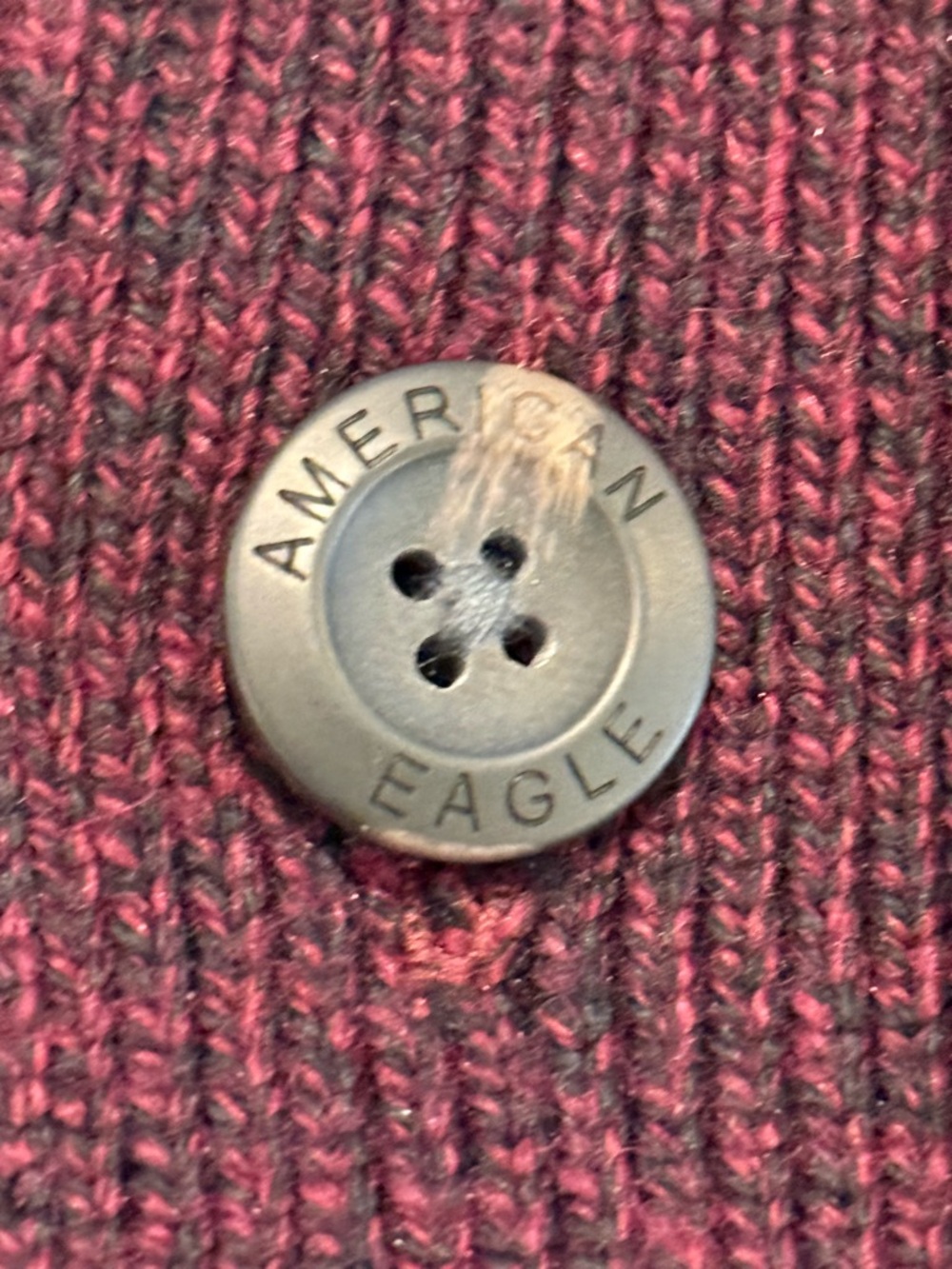 American Eagle Seriously Soft Henley Sweater Mock Neck Button Pullover Preppy - Picture 12 of 15
